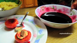 food tours Abruzzo sweet peaches recipe